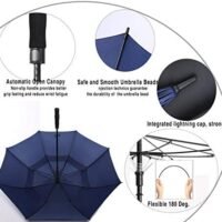 Baraida Golf Umbrella Large 62/68/72 Inch, Extra Large Oversize Double Canopy Vented Windproof Waterproof Umbrella - Image 5
