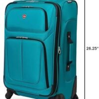 | SwissGear Sion Softside Expandable Luggage, Teal, Medium 25-Inch - Image 5