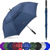 Baraida Golf Umbrella Large 62/68/72 Inch, Extra Large Oversize Double Canopy Vented Windproof Waterproof Umbrella
