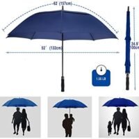 Baraida Golf Umbrella Large 62/68/72 Inch, Extra Large Oversize Double Canopy Vented Windproof Waterproof Umbrella - Image 8
