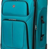 | SwissGear Sion Softside Expandable Luggage, Teal, Medium 25-Inch