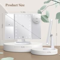 Makeup Mirror Vanity Mirror with Lights, 2X 3X 10X Magnification - Image 6