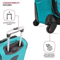| SwissGear Sion Softside Expandable Luggage, Teal, Medium 25-Inch - Image 2