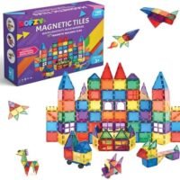 ROFZY Magnetic Tiles, Magnetic Building Block, Magnetic Building Set 100 PCS