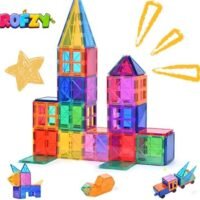 ROFZY Magnetic Tiles, Magnetic Building Block, Magnetic Building Set 100 PCS - Image 2